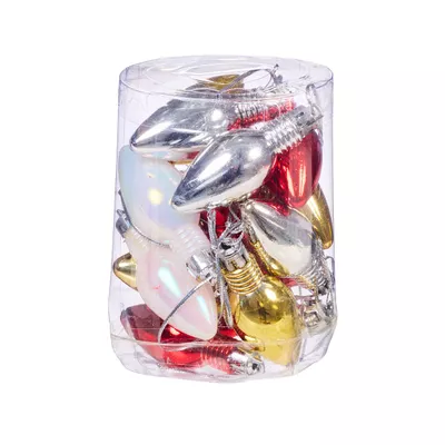 Christmas Tree Decoration Bulbs Mini 15pk
