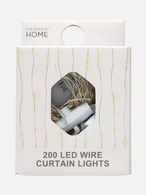 Cortina de 200 luces LED
