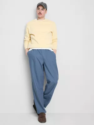 Pantalones en mezcla de lino
