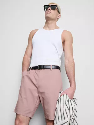 Pantalones cortos chinos elásticos