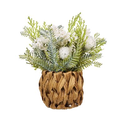 Christmas Seagrass Base With Florals