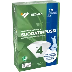 Fredman suodatinpussi No 4 valkoinen 100kpl