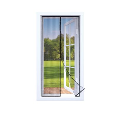 EASYmaxx Moskitonetz 100x210cm schwarz Magic Klick