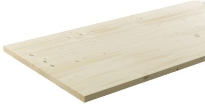 Bordplade, massiv gran, 27x630x2250 mm