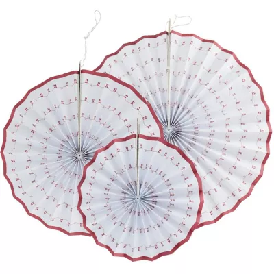 Rosets m/flag, 3 stk.