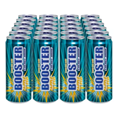 Booster Energy Drink Apfel Feige 0,33 Liter, 24er Pack
