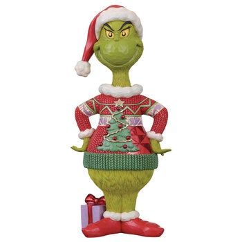 Jim Shore Ugly Sweater Grinch Statue