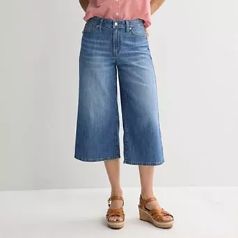 Women's Sonoma Goods For Life® High Rise Wide Leg Capri Pants