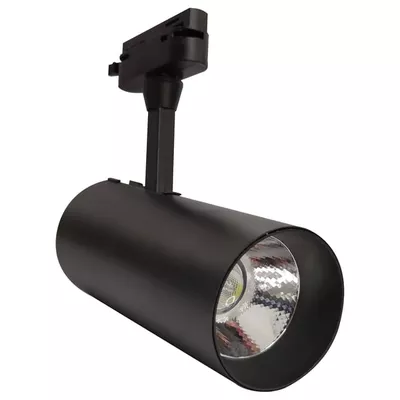 FOCO DE CARRIL LED MONOFÁSICO 30W NEGRO