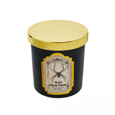 Halloween Spooky Candle Gold Lid Assorted