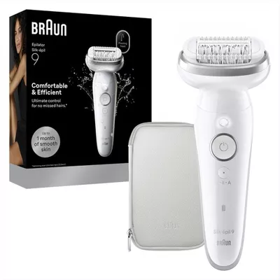 BRAUN - Epilatore Wet & Dry LEGEPIL SES9-000 SILV BOX MN-ARGENTO