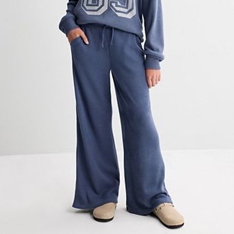 Girls 6-20 SO® Wide Leg Waffle Pants in Regular & Plus Size