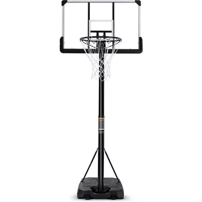 Portable Basketball Hoop Goal Basketball Hoop System Height Adjustable 7 ft. 6 in..10 ft. with 44 inch Indoor Outdoor PVC Backboard Material