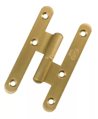 PERNIO BISAGRA DE PUERTA 10 CM PALA REDONDA IZQUIERDA LATON