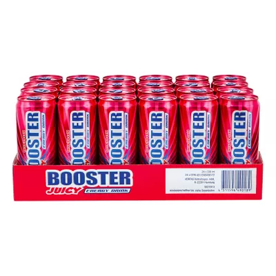 Booster Energy Drink Juicy 0,33 Liter Dose, 24er Pack