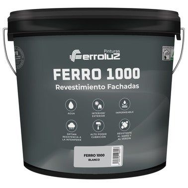 REVESTIMIENTO FACHADA MATE FERRO 1000 15 L BLANCO