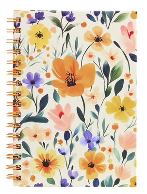 A5 Hard Cover Notebook Multi Floral