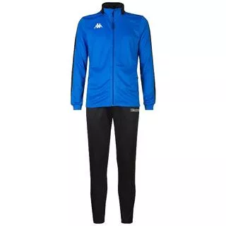 KAPPA tuta da uomo in poliestere blu da fitness