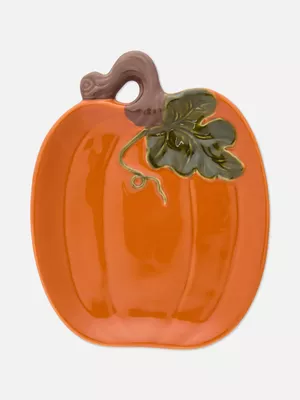 Plato en forma de calabaza