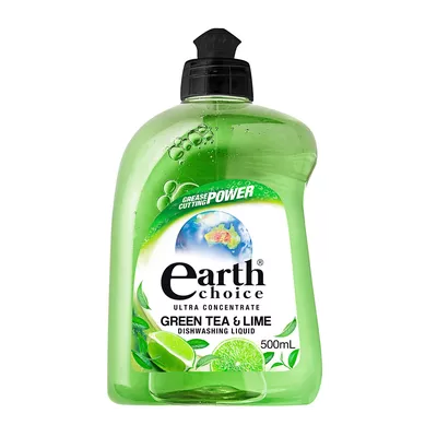 Earth Choice Ultra Dishwashing Liquid Tea & Lime 500mL