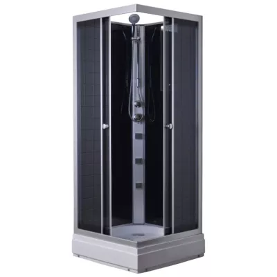 Milobad, Brusekabine, Stockholm, kvadratisk, grå