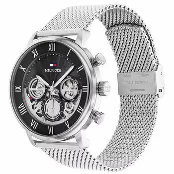 Tommy Hilfiger Legend Stainless Steel Black Dial Men's Watch 1710708