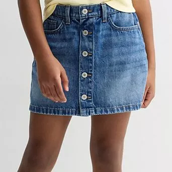 Girls 6-20 SO® Aline Denim Skort in Regular & Plus Size