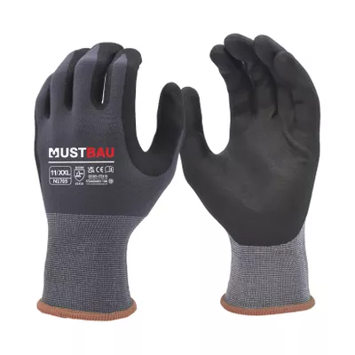 Mustbau Arbeitshandschuhe 6Pack,Rutschfest Gartenhandschuhe Montagehandschuhe,EN388,SIZE:XL