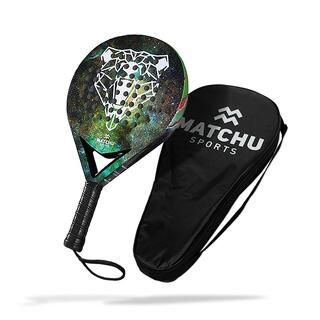 MATCHU SPORTS Racchetta Padel - Racchetta da Padel Professionale - Rotonda - Adulto - Orso
