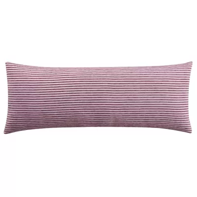 Mainstays 14" x 36" Violet Yarn Dyed Stripe Lumbar Decorative Pillow