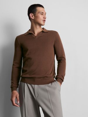 Polo de manga larga de punto