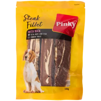Psí pamlsky Pinky Steak Fillets