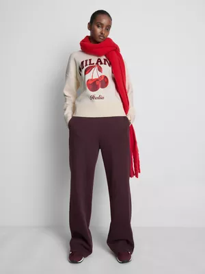 Jersey de punto con cuello redondo