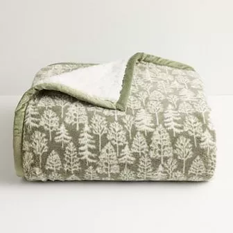 Cuddl Duds® Printed Sherpa Throw Blanket