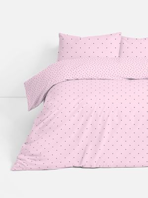 Set de funda nórdica de algodón con corazones