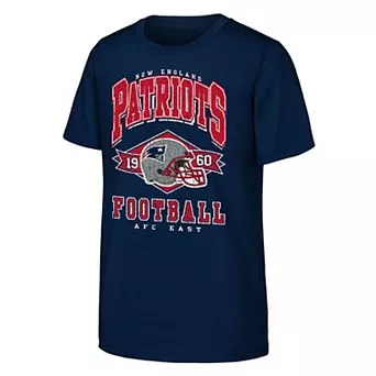 Youth Outerstuff Navy New England Patriots Kick Off T-Shirt