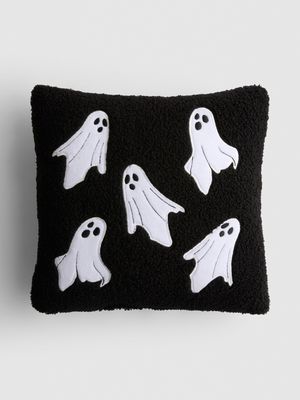 Cojín de bouclé con fantasmas