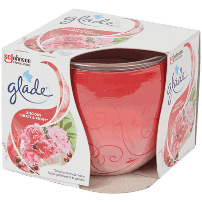 Vonná svíčka Glade Luscious Cherry & Peony