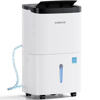 Kesnos 150 Pint Dehumidifier with Pump for Home and Basements, DOE 50 PT up to 7000 Sq. Ft,  with Bucket, Drain Hose, Portable, Auto Defrost and Self-Drying