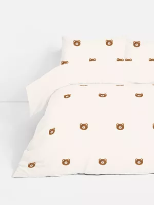 Set de funda nórdica king con ositos en relieve