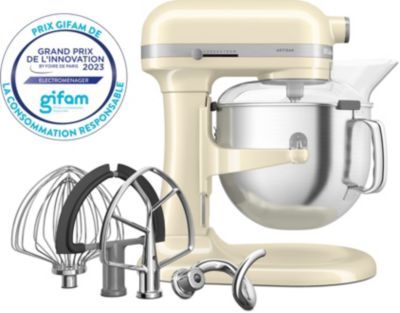 Kitchenaid - Robot Pâtissier  5ksm70shxeac À Bol Relevable 6.6l Crème