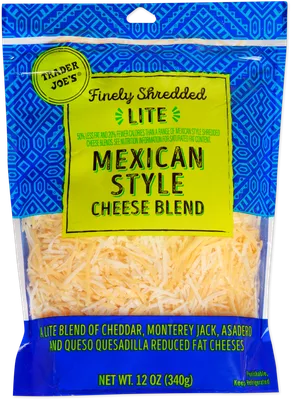 Finely Shredded Lite Mexican Style Cheese Blend