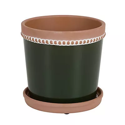 New!  GroundWork Crackled Planter, 8 in.