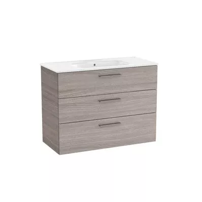 MUEBLE DE BAÑO CON LAVABO ROCA PENTEO ROBLE 98,5X45,5CM