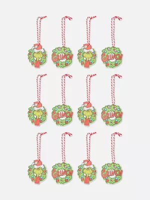 Pack de 12 adornos navideños de El Grinch