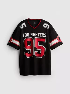 Camiseta de punto de malla de Foo Fighters