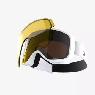WEDZE Maschera sci e snowboard adulto e bambino G 100 I bianca