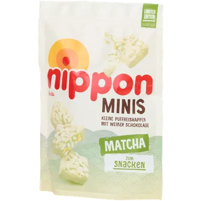 Rýžová svačinka Nippon Minis Matcha
