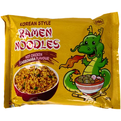 Korejské ramen nudle Carbonara