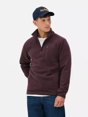 Forro polar con media cremallera